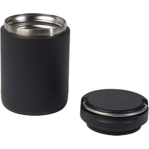 Doveron 500 ml recycled stainless steel insulated lunch pot, solid black