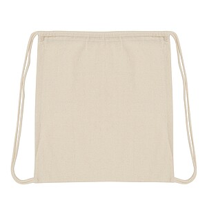 Drawstring bag, beige
