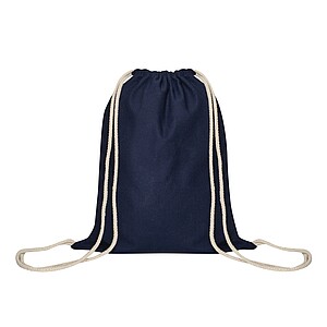 Drawstring bag, dark blue
