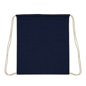 Drawstring bag, dark blue
