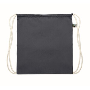 Drawstring bag Fairtrade 180gr, blue