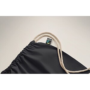 Drawstring bag Fairtrade 180gr, blue