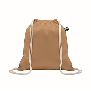 Drawstring bag Fairtrade 180gr, ivory