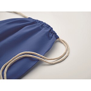 Drawstring bag Fairtrade 180gr, royal blue