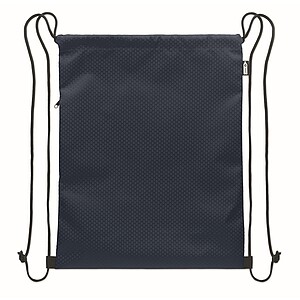 Drawstring bag in 420D RPET, blue