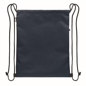 Drawstring bag in 420D RPET, blue
