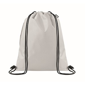 Drawstring bag in 420D RPET, white