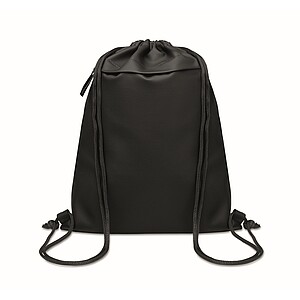 Drawstring bag in 600D RPET, black
