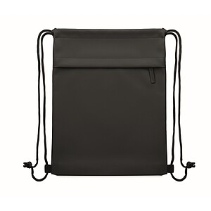 Drawstring bag in 600D RPET, black