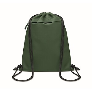 Drawstring bag in 600D RPET, dark green