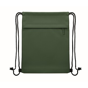 Drawstring bag in 600D RPET, dark green