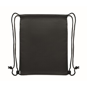 Drawstring bag in 600D RPET, stone grey