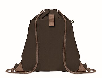 Drawstring bag made from recycled cotton with natural cords