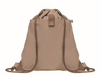 Drawstring bag made from recycled cotton with natural cords