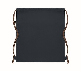 Drawstring bag made from recycled cotton with natural cords