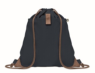 Drawstring bag made from recycled cotton with natural cords