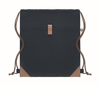Drawstring bag made from recycled cotton with natural cords