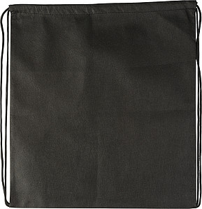 Drawstring bag, non woven Black