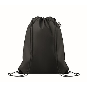 Drawstring bag RPET non-woven, black