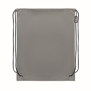 Drawstring bag RPET non-woven, grey