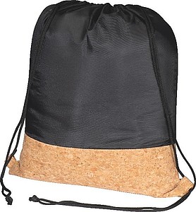 Drawstring bag with cork bottom