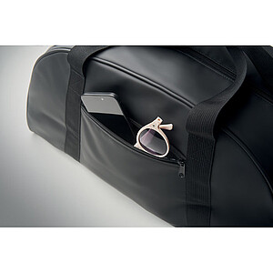 Duffle bag soft PU, black