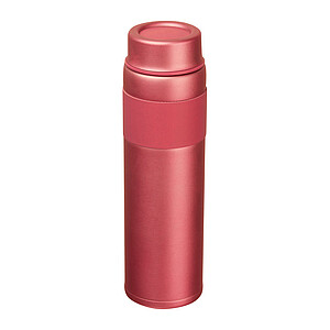 Dvoustěnná vakuová nerezová termoska 600 ml, červená