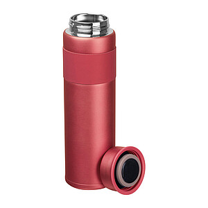 Dvoustěnná vakuová nerezová termoska 600 ml, červená