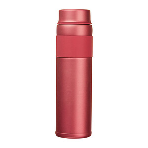 Dvoustěnná vakuová nerezová termoska 600 ml, červená