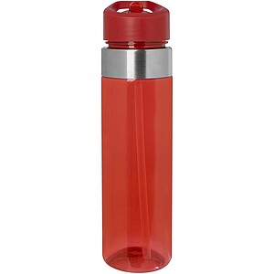 Dylan 650 ml Tritan water bottle with flip spout lid, red