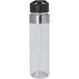Dylan 650 ml Tritan water bottle with flip spout lid, transparent clear