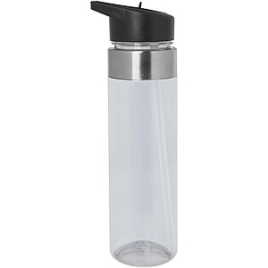 Dylan 650 ml Tritan water bottle with flip spout lid, transparent clear