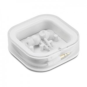 Ear plug with silicone, white