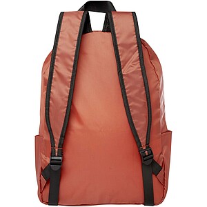 EcoFold RPET foldable backpack 15L, brick