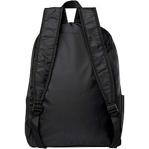 EcoFold RPET foldable backpack 15L, solid black