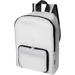 EcoFold RPET foldable backpack 15L, white
