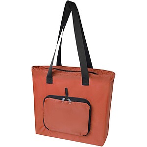 EcoFold RPET foldable tote bag 16L, brick