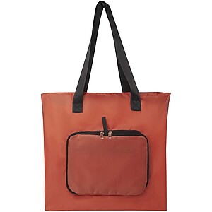 EcoFold RPET foldable tote bag 16L, brick