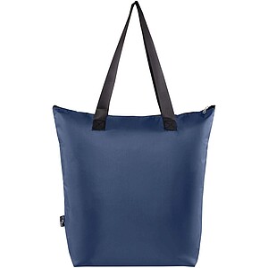 EcoFold RPET foldable tote cooler bag 15L, navy