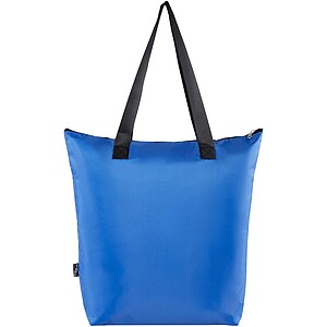 EcoFold RPET foldable tote cooler bag 15L, royal blue