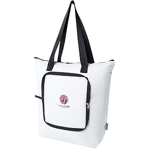 EcoFold RPET foldable tote cooler bag 15L, white