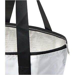 EcoFold RPET foldable tote cooler bag 15L, white