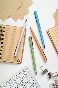 Ecological ballpoint pen, orange