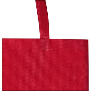 EcoSeal GRS recycled nonwoven gusset tote bag 12L, red