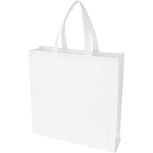 EcoSeal GRS recycled nonwoven gusset tote bag 12L, white