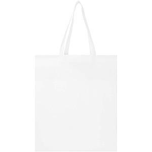 EcoSeal GRS recycled nonwoven gusset tote bag 12L, white