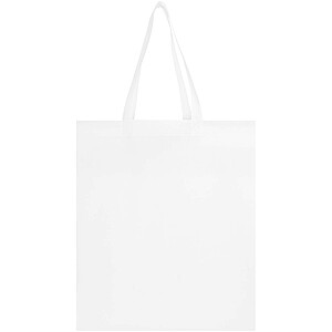 EcoSeal GRS recycled nonwoven gusset tote bag 12L, white