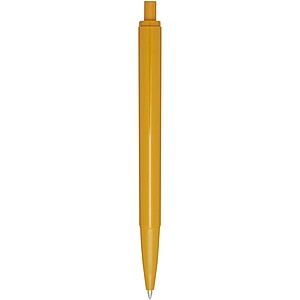 Elsa recycled plastic ballpoint pen (blue ink), yellow