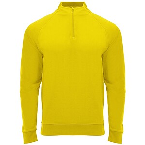Epiro long sleeve kids quarter zip sweatshirt, yellow, size 4