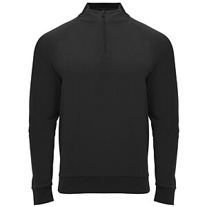 Epiro long sleeve unisex quarter zip sweatshirt, black, size XL